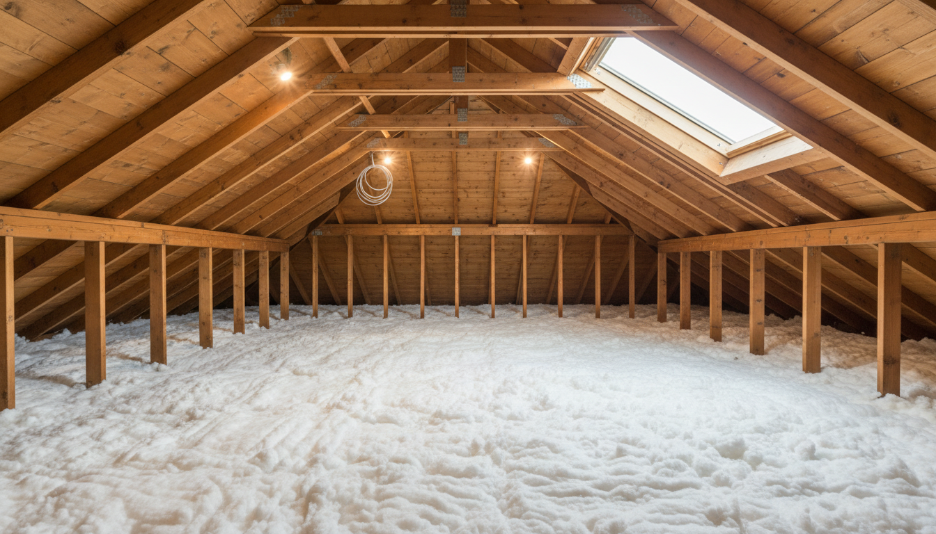 Restored attic after cleanup